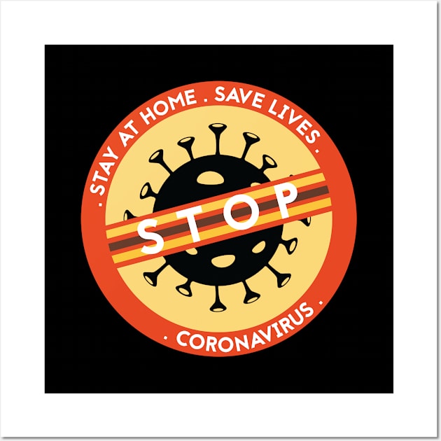 Stop coronavirus 2 Wall Art by grafart